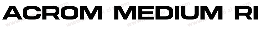 Acrom Medium Regular字体转换